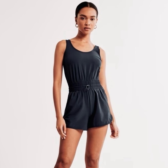 Abercrombie & Fitch Pants - Abercrombie & Fitch Traveler Romper in Black